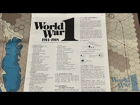 World War 1: 1914 -1918 (SPI) - Exploration and Overview