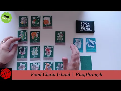 Solo Playthrough | Food Chain Island (Button Shy Games on Kickstarter)