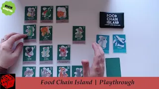 Solo Playthrough | Food Chain Island (Button Shy Games on Kickstarter)