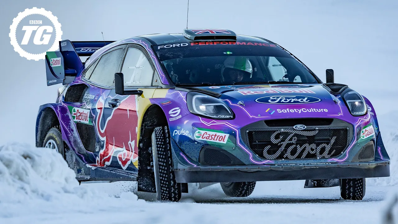 Taking the 500bhp Ford Puma Hybrid Rally1 Through Snow | Top Gear Series 32