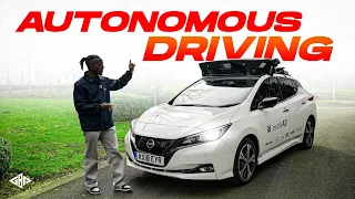 Fully Autonomous Driving - EvolvAD with Nissan Leaf connected autonomous vehicle (CAV)