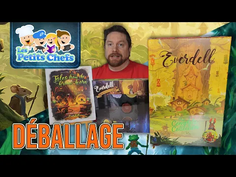 Everdell Complete Colletion + Vessel deluxe + livre Tales from the green Acorn Déballage, Unboxing