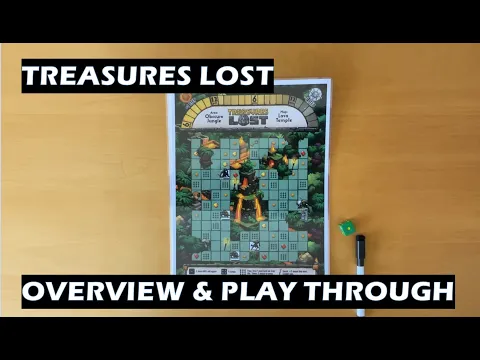 Treasures Lost Overview and Play Through Roll and Write PnP Board Game