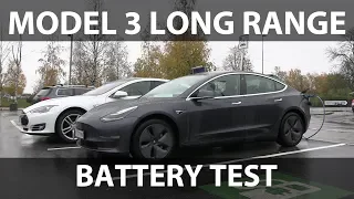 Model 3 Long Range battery capacity test