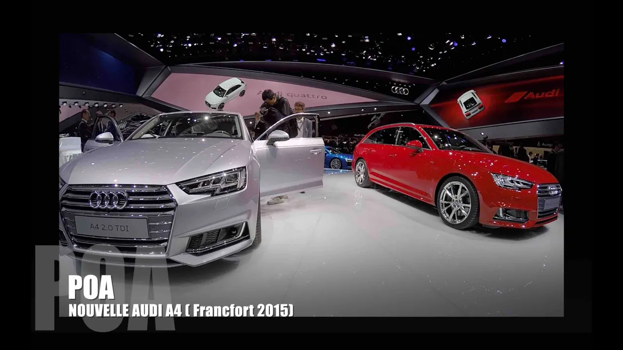 Nouvelle Audi A4 berline et break (Francfort 2015)