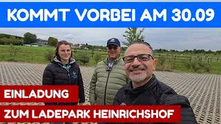 Probefahrten & Gratis-Laden im Ladepark Heinrichshof Köln. Naz und ich sind dabei. #ev