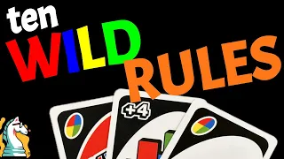 Ten UNO Wild Card House Rules