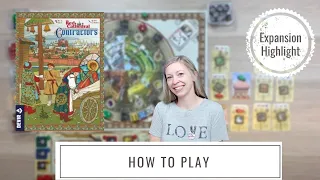 Red Cathedral Contractors Expansion | How to Play| Review | Family Board Game | Solo Board Game
