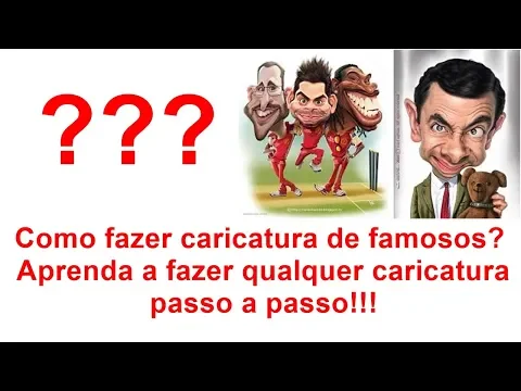 COMO FAZER CARICATURA DE FAMOSOS? APRENDA A FAZER QUALQUER CARICATURA
PASSO A PASSO!!