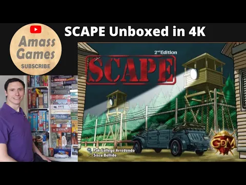 SCAPE preview, teaser trailer unboxing, full How to set up, play and review by * AmassGames * later this week