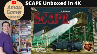 SCAPE preview, teaser trailer unboxing, full How to set up, play and review by * AmassGames * later this week