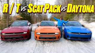 Compared: 2026 AWD Charger R/T vs Scat Pack vs Daytona — And Yes, You CAN Still Do a Burnout!