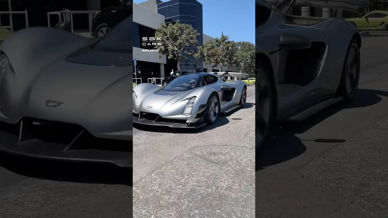 A supercar that is basically a jet fighter! 😳 #supercars #vehicles #cars