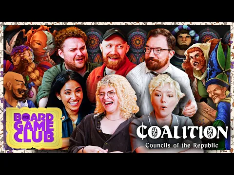 Let's Play COALITION: COUNCILS OF THE REPUBLIC | Board Game Club