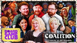 Let's Play COALITION: COUNCILS OF THE REPUBLIC | Board Game Club