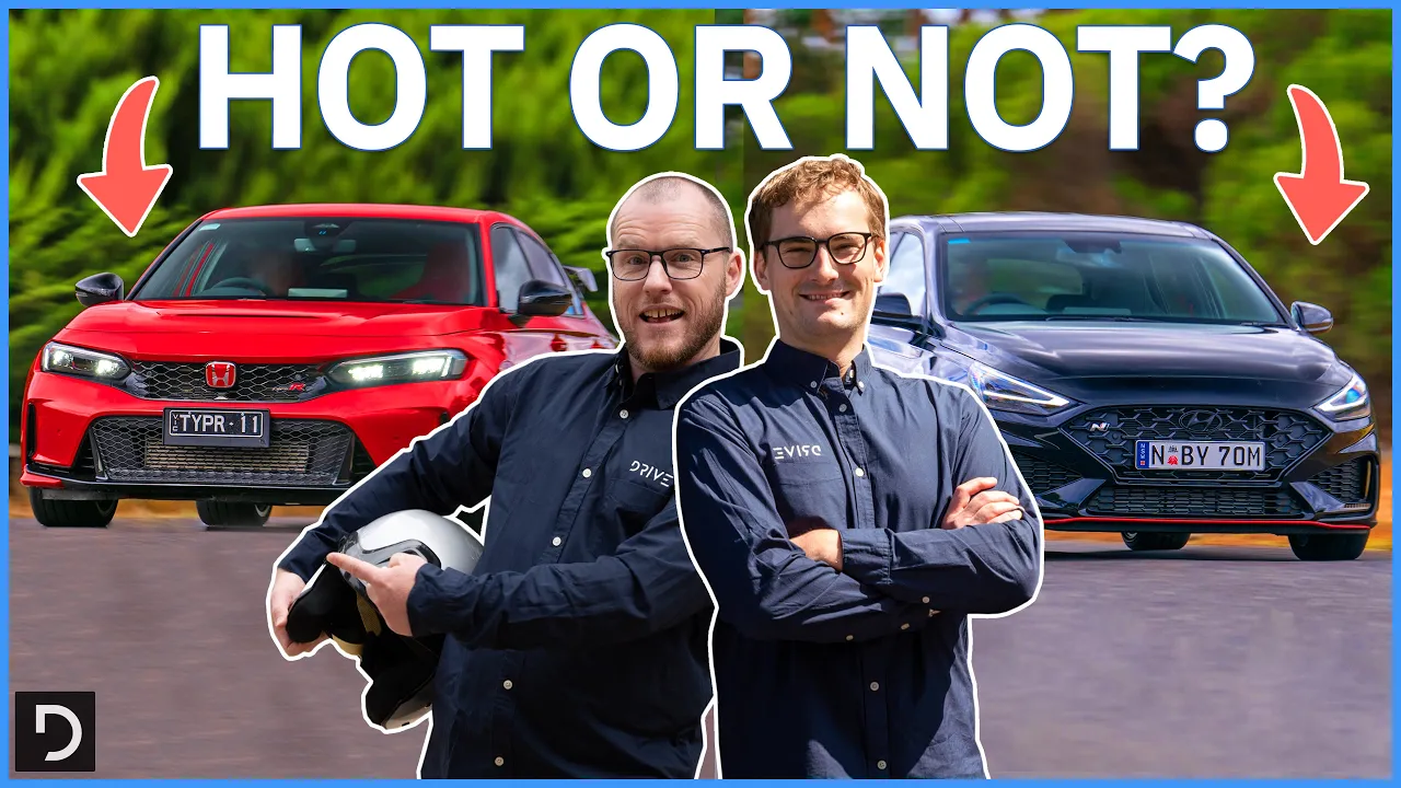 2023 Honda Civic Type R Vs Hyundai i30 N | Hot Hatches Battle It Out Head-To-Head | Drive.com.au