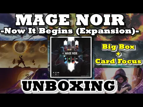 Unboxing - Mage Noir: Now it Begins - 6 Expansions + Big Box [KICKSTARTER]