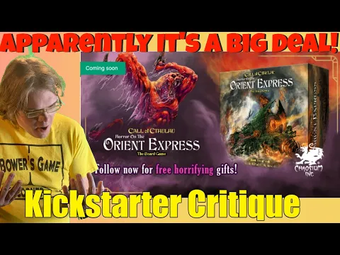 Horror on the Orient Express: The Board Game - 11k prelaunchers! - Kickstarter Critique Review