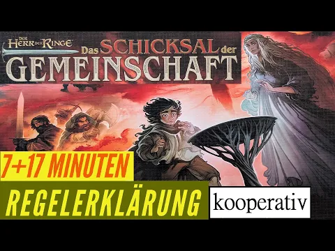 Herr der Ringe Schicksal der Gemeinschaft Regeln Anleitung Brettspiel Koop