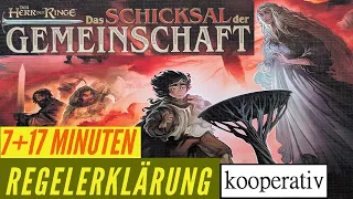 Herr der Ringe Schicksal der Gemeinschaft Regeln Anleitung Brettspiel Koop