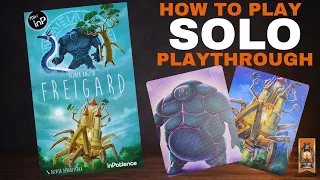 Freigard How to Play and Solo Playthrough - Reiner Knizia’s Push-Your-Luck Card Game