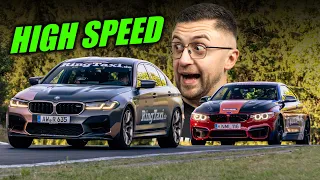 420(d) BLAZE IT! Track Diesel vs Ring Taxi! // Nürburgring