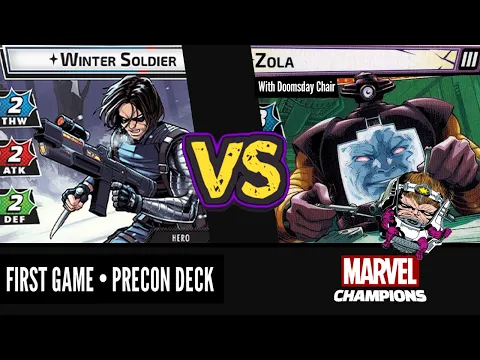 WINTER SOLDIER DEBUT vs ZOLA (Expert) Marvel Champions Playthrough | Precon Deck