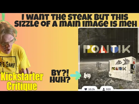 Politik (D+) How not to spotlight your wooden components -Kickstarter Critique Review