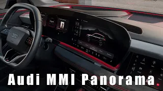 The NEW Audi MMI Panorma infotainment system | Full Tour | Audi Q6 E-Tron / A5 / A6 E-tron