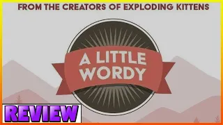 How to Play A Little Wordy & Review