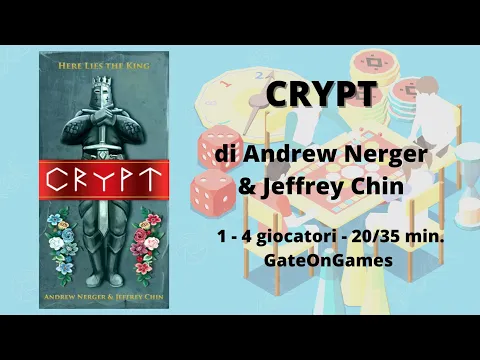 Crypt (gioco da tavolo) - Tutorial italiano gioco base, solitario e varianti
