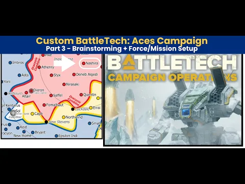 Creating a BattleTech: Aces Campaign! | Part 3 - Final Setup & Forces | Alpha Strike Chaos Campaign