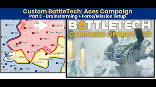 Creating a BattleTech: Aces Campaign! | Part 3 - Final Setup & Forces | Alpha Strike Chaos Campaign