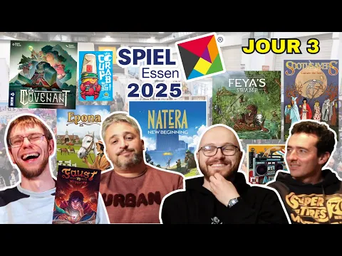 6 PÉPITES et 12 JEUX du SPIEL ESSEN ! Feya’s Swamp, Covenant, Soothsayers, Natera… #spiel25 jour 3/4