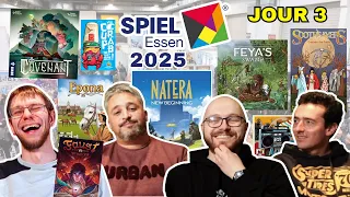 6 PÉPITES et 12 JEUX du SPIEL ESSEN ! Feya’s Swamp, Covenant, Soothsayers, Natera… #spiel25 jour 3/4