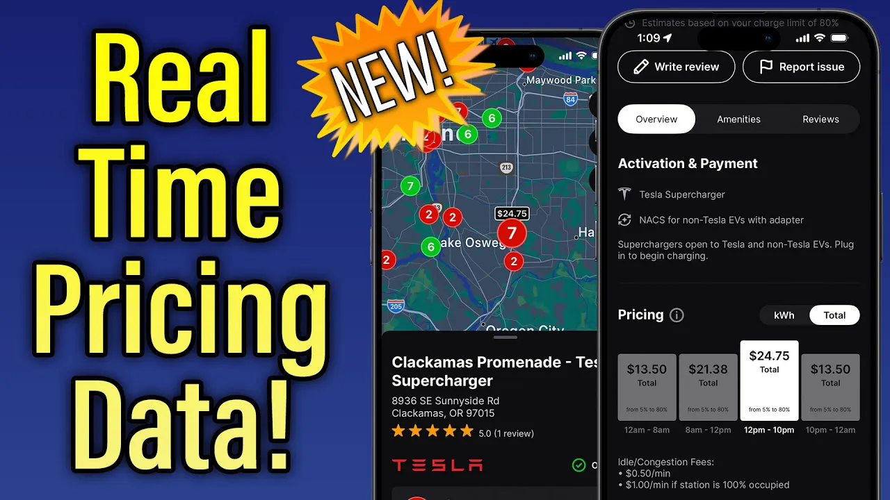 Chargeway adds real-time EV charging pricing!
