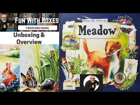 Take a stroll through Meadow the Board Game by Rebel Studio | Unboxing & Overview | Fun with Boxes