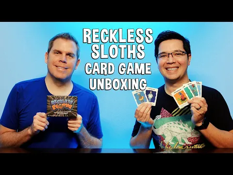 Unboxing Reckless Sloths - The Crazy Sloth Saving Card Game