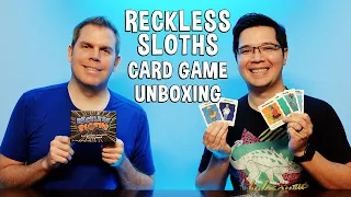 Unboxing Reckless Sloths - The Crazy Sloth Saving Card Game