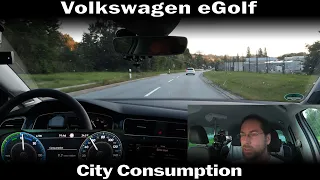 VW eGolf - City Consumption