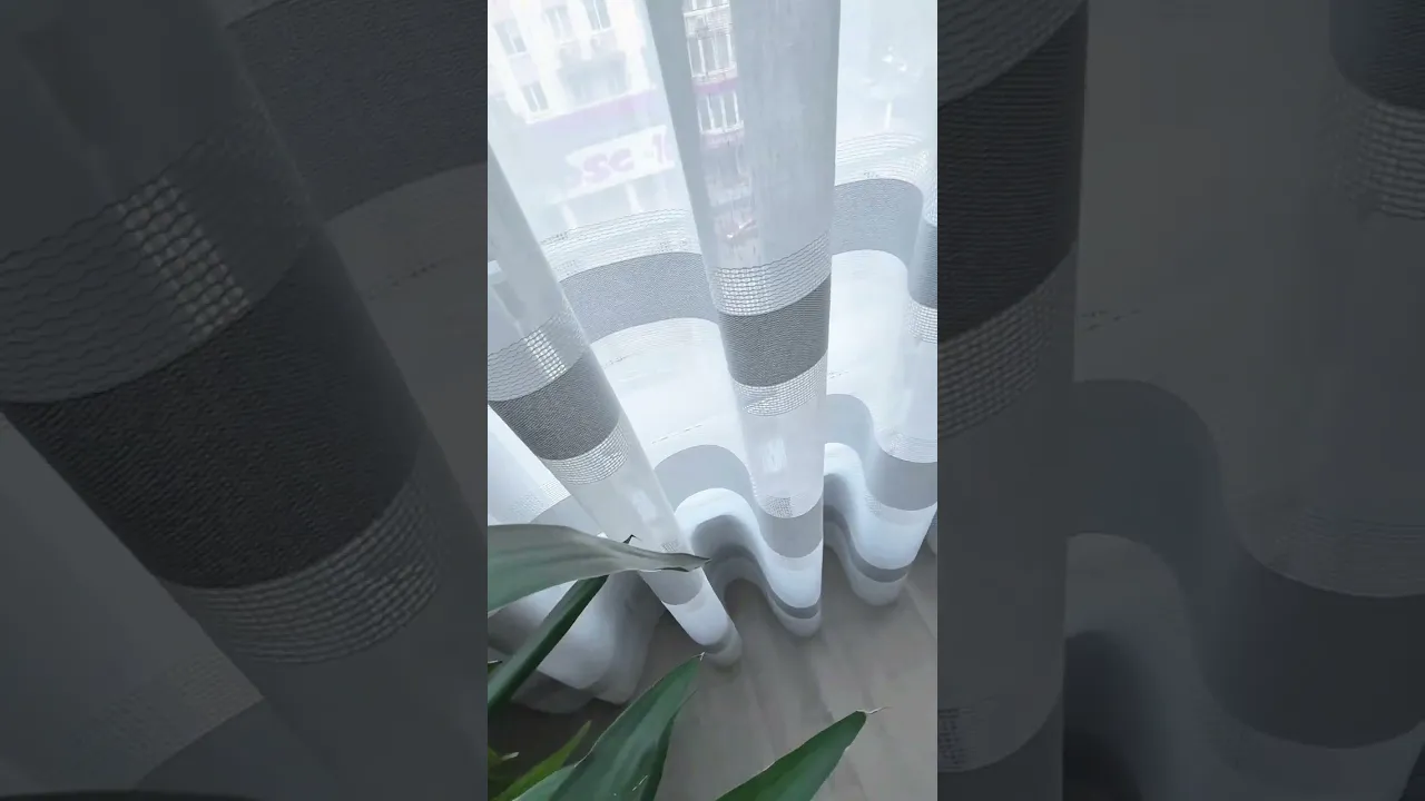 Тюль льон в смужку Nadia TLP-9450 сірий Тюль льон в смужку Nadia TLP-9450 сірий