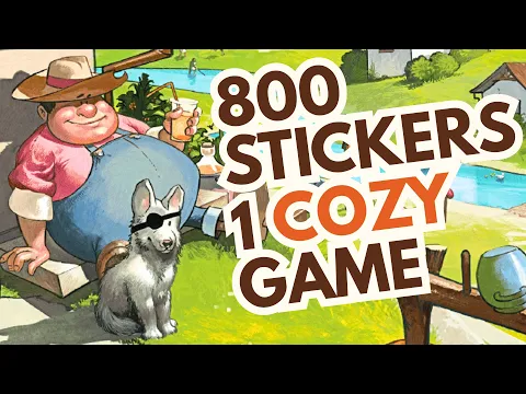 Can They Make Stickering FUN? | Cozy Stickerville Board Game Tutorial