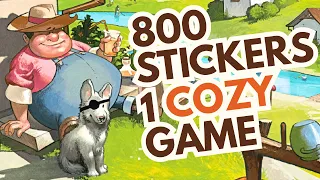 Can They Make Stickering FUN? | Cozy Stickerville Board Game Tutorial