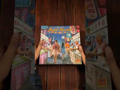 Unboxing Night Market – Board Game Buzz & First Impressions #boardgames