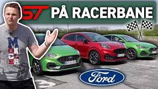 Kører ALLE Ford's ST-Modeller på RACERBANE! Farvel til Fiesta, FOR EVIGT!