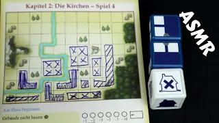ASMR Solo Board Game Playthrough - MY CITY roll and write (Whispering) Chapter 2 Game 1/3