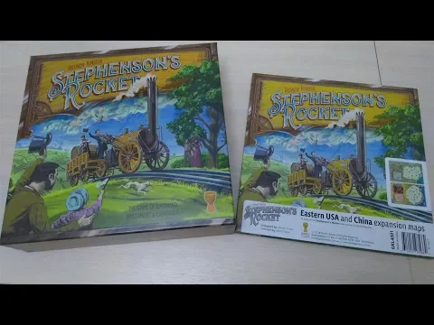 Stephenson's Rocket 2018 - Распаковка настольной игры / Stephenson's Rocket Board Game Unboxing