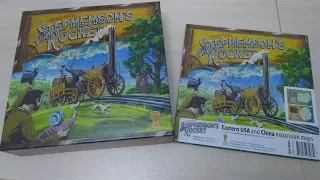 Stephenson's Rocket 2018 - Распаковка настольной игры / Stephenson's Rocket Board Game Unboxing