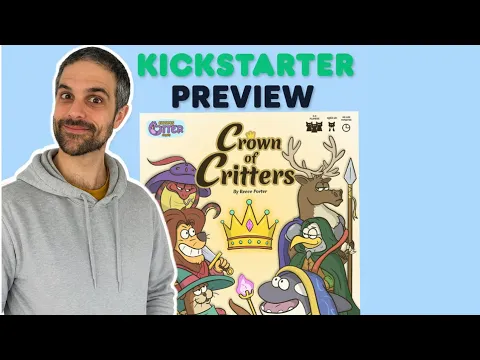 How to Play Crown of Critters |KICKSTARTERT Board Game Preview|