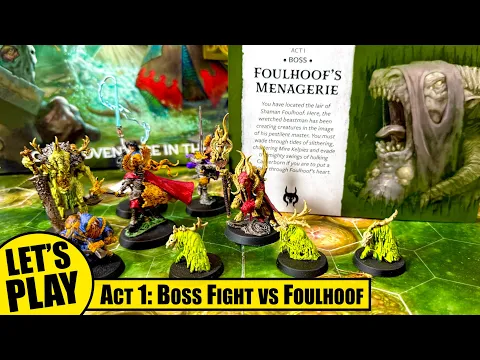 WARHAMMER QUEST DARKWATER Solo Playthrough | Session 5 - Act 1 Boss Fight - Foulhoof's Menagerie